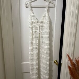 Tilly's White Ruffled Blouse